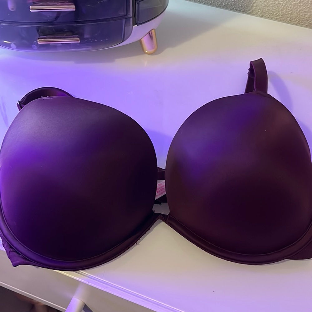 Maroon 34DD PINK bra